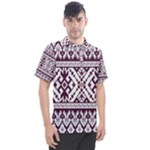 Illustration Ukrainian Folk Seamless Pattern Ornament Men s Polo T-Shirt