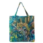 Abstract petals Grocery Tote Bag
