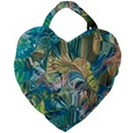 Abstract petals Giant Heart Shaped Tote