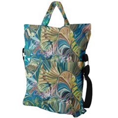 Fold Over Handle Tote Bag 