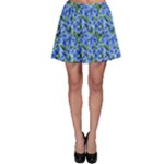 Blue Roses Garden Skater Skirt