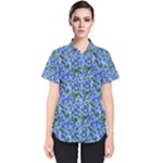 Blue Roses Garden Women s Short Sleeve Shirt