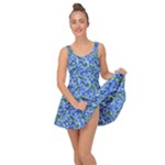 Blue Roses Garden Inside Out Casual Dress