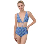 Blue Roses Garden Tied Up Two Piece Swimsuit