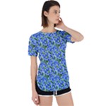 Blue Roses Garden Perpetual Short Sleeve T-Shirt