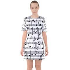 Sixties Short Sleeve Mini Dress 