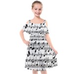 Harmonize Your Soul Kids  Cut Out Shoulders Chiffon Dress