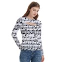 Women s Cut Out Long Sleeve T-Shirt 