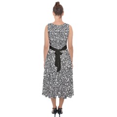 Midi Tie-Back Chiffon Dress 