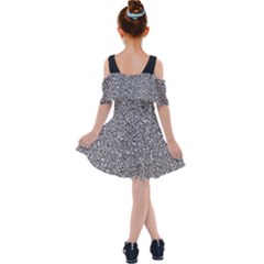 Kids  Shoulder Cutout Chiffon Dress 