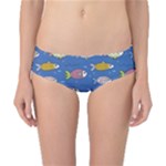 Sea Fish Blue Submarine Animals Patteen Classic Bikini Bottoms