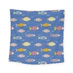 Sea Fish Blue Submarine Animals Patteen Square Tapestry (Small)