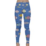 Sea Fish Blue Submarine Animals Patteen Lightweight Velour Classic Yoga Leggings