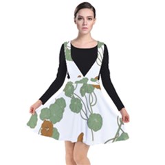 Plunge Pinafore Dress 