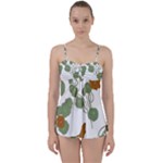 Nasturtium Flowers Plant Leaves Babydoll Tankini Set