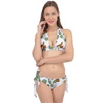 Nasturtium Flowers Plant Leaves Tie It Up Bikini Set