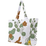 Nasturtium Flowers Plant Leaves Simple Shoulder Bag