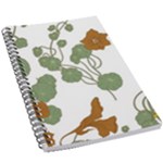 Nasturtium Flowers Plant Leaves 5.5  x 8.5  Notebook