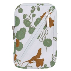 Nasturtium Flowers Plant Leaves Belt Pouch Bag (Large) from ArtsNow.com