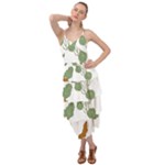 Nasturtium Flowers Plant Leaves Layered Bottom Dress