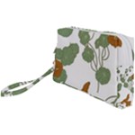 Nasturtium Flowers Plant Leaves Wristlet Pouch Bag (Small)