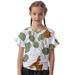 Kids  Cut Out Flutter Sleeves 