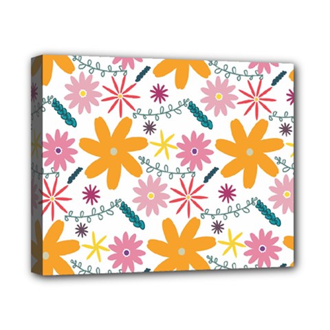 Pattern Background Vintage Floral Canvas 10  x 8  (Stretched) from ArtsNow.com