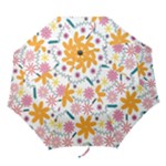 Pattern Background Vintage Floral Folding Umbrellas