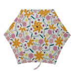 Pattern Background Vintage Floral Mini Folding Umbrellas