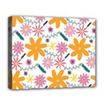 Pattern Background Vintage Floral Deluxe Canvas 20  x 16  (Stretched)