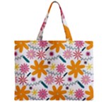 Pattern Background Vintage Floral Zipper Mini Tote Bag