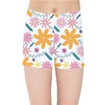 Pattern Background Vintage Floral Kids  Sports Shorts