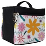 Pattern Background Vintage Floral Make Up Travel Bag (Big)