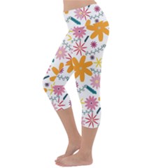 Lightweight Velour Capri Yoga Leggings 