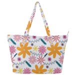 Pattern Background Vintage Floral Full Print Shoulder Bag