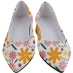 Pattern Background Vintage Floral Women s Block Heels 