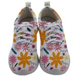 Pattern Background Vintage Floral Mens Athletic Shoes