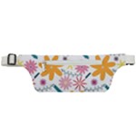 Pattern Background Vintage Floral Active Waist Bag