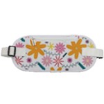 Pattern Background Vintage Floral Rounded Waist Pouch