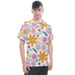 Pattern Background Vintage Floral Men s Polo T-Shirt