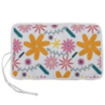 Pattern Background Vintage Floral Pen Storage Case (M)