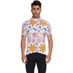 Pattern Background Vintage Floral Men s Short Sleeve Cycling Jersey