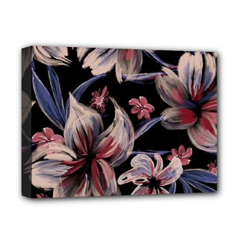 Flowers Floral Pattern Design Deluxe Canvas 16  x 12  (Stretched)  from ArtsNow.com