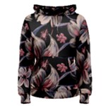 Flowers Floral Pattern Design Women s Pullover Hoodie