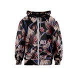 Flowers Floral Pattern Design Kids  Zipper Hoodie