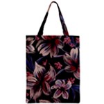 Flowers Floral Pattern Design Zipper Classic Tote Bag