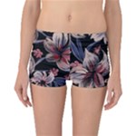 Flowers Floral Pattern Design Boyleg Bikini Bottoms