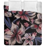 Flowers Floral Pattern Design Duvet Cover Double Side (California King Size)