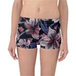 Flowers Floral Pattern Design Reversible Boyleg Bikini Bottoms