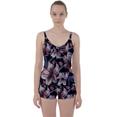 Tie Front Two Piece Tankini 